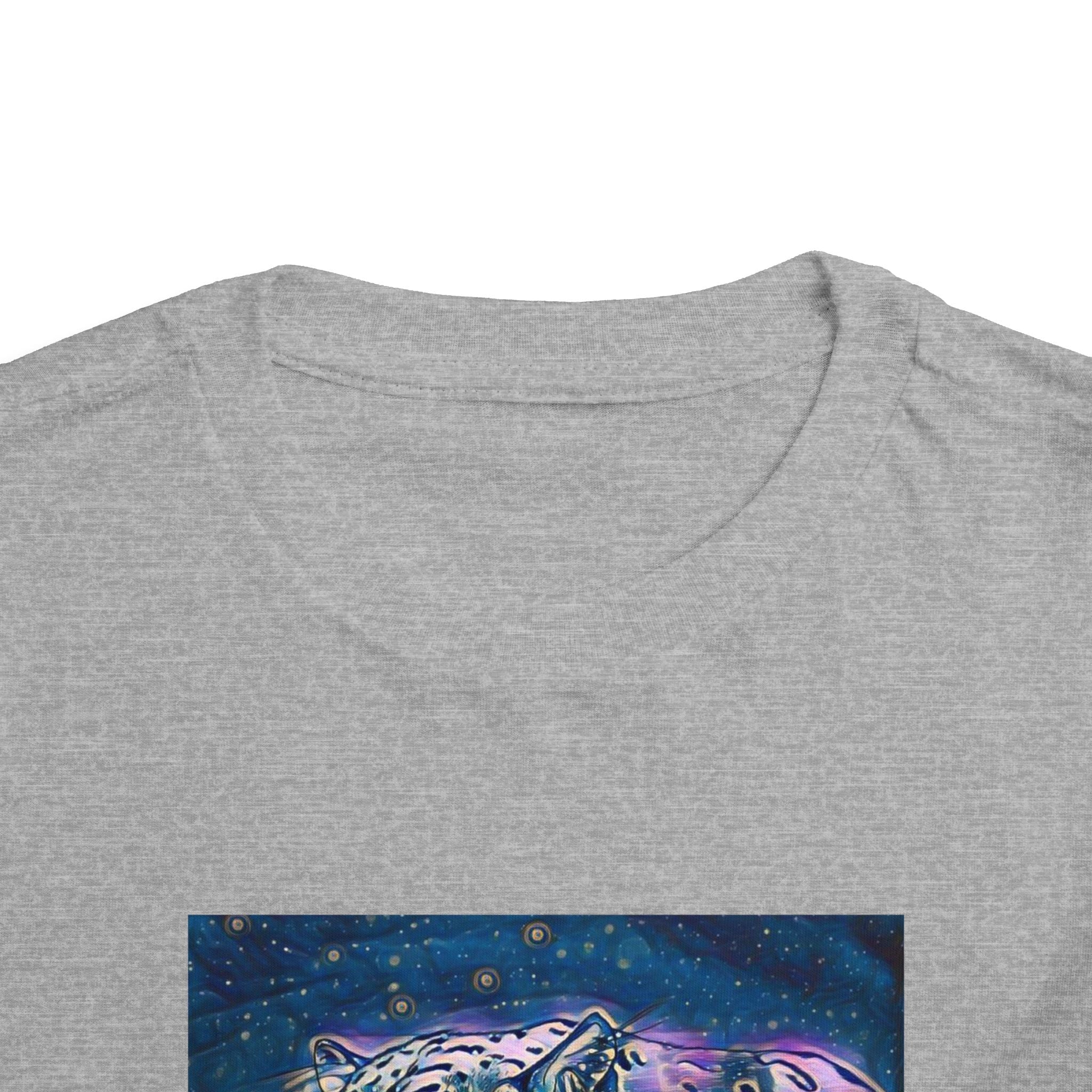 Galaxy Leopard Toddler Tee — Cosmic Animal Print Kids Shirt