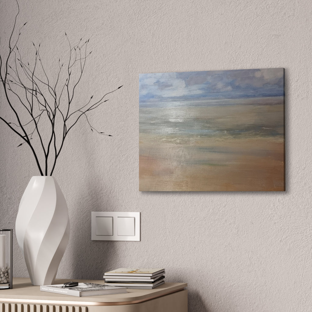 Coastal Serenity Canvas Print | Soft Seascape Wall Art | Beach Home Décor