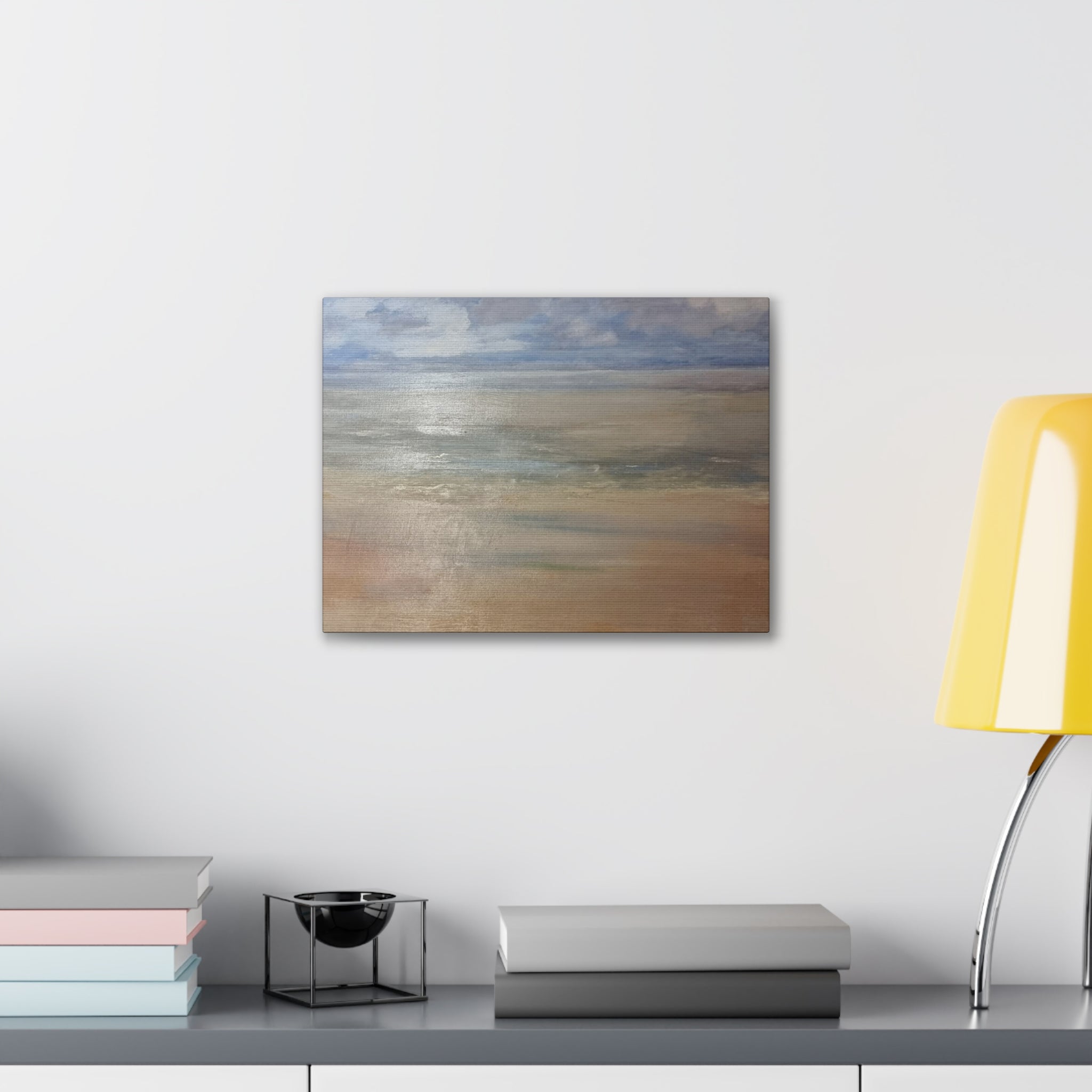 Coastal Serenity Canvas Print | Soft Seascape Wall Art | Beach Home Décor