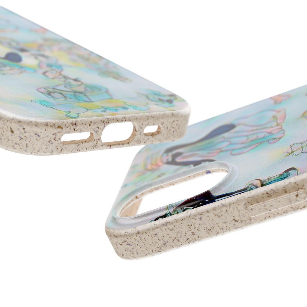 Eco-Friendly Phone Case — Pastel Whimsical Dogs Pattern (Biodegradable)