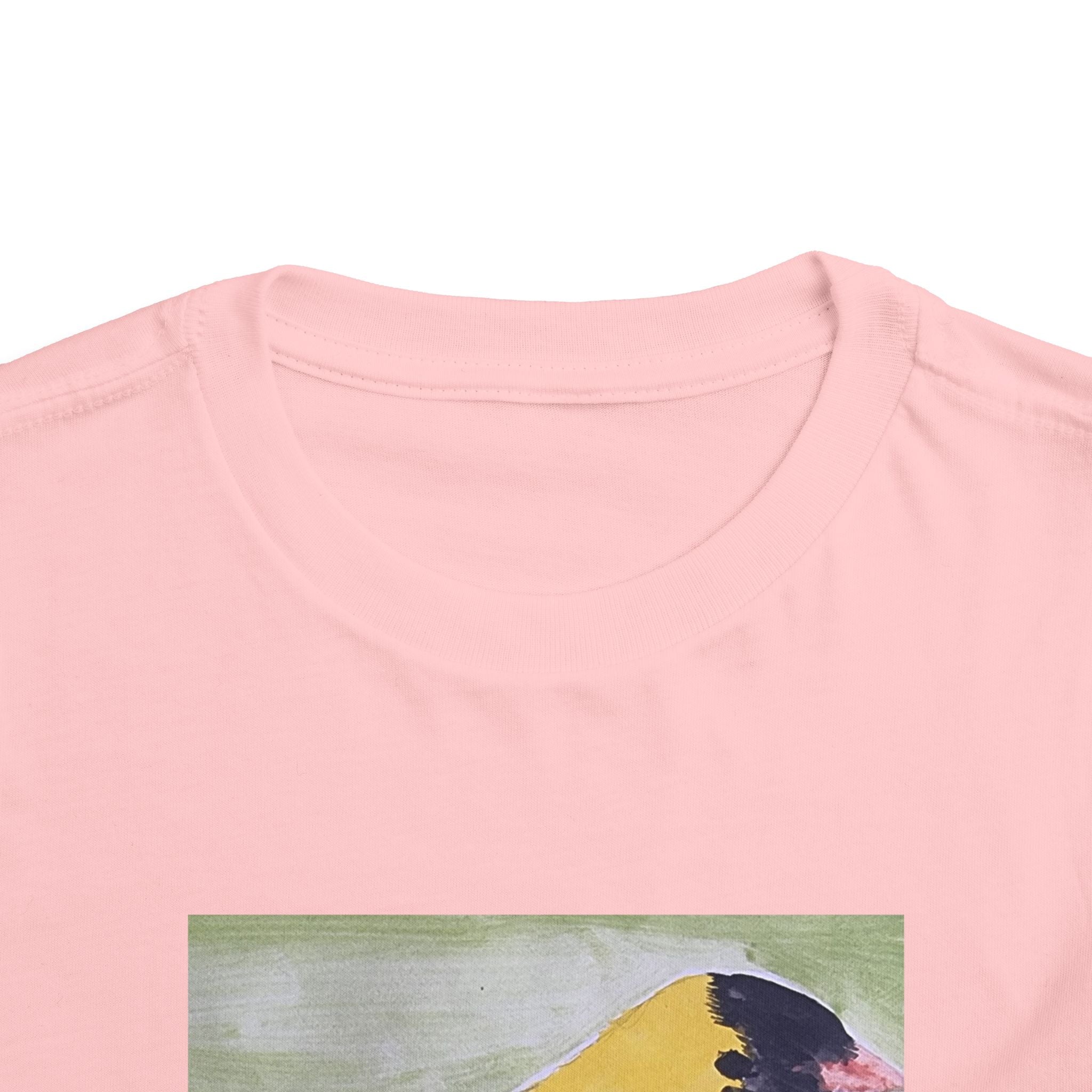 Yellow Goldfinch on Cherry Blossom Branch | Kids Spring Bird Shirt