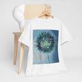 Dandelion Art T-Shirt — Ethereal Blue Floral Graphic Tee