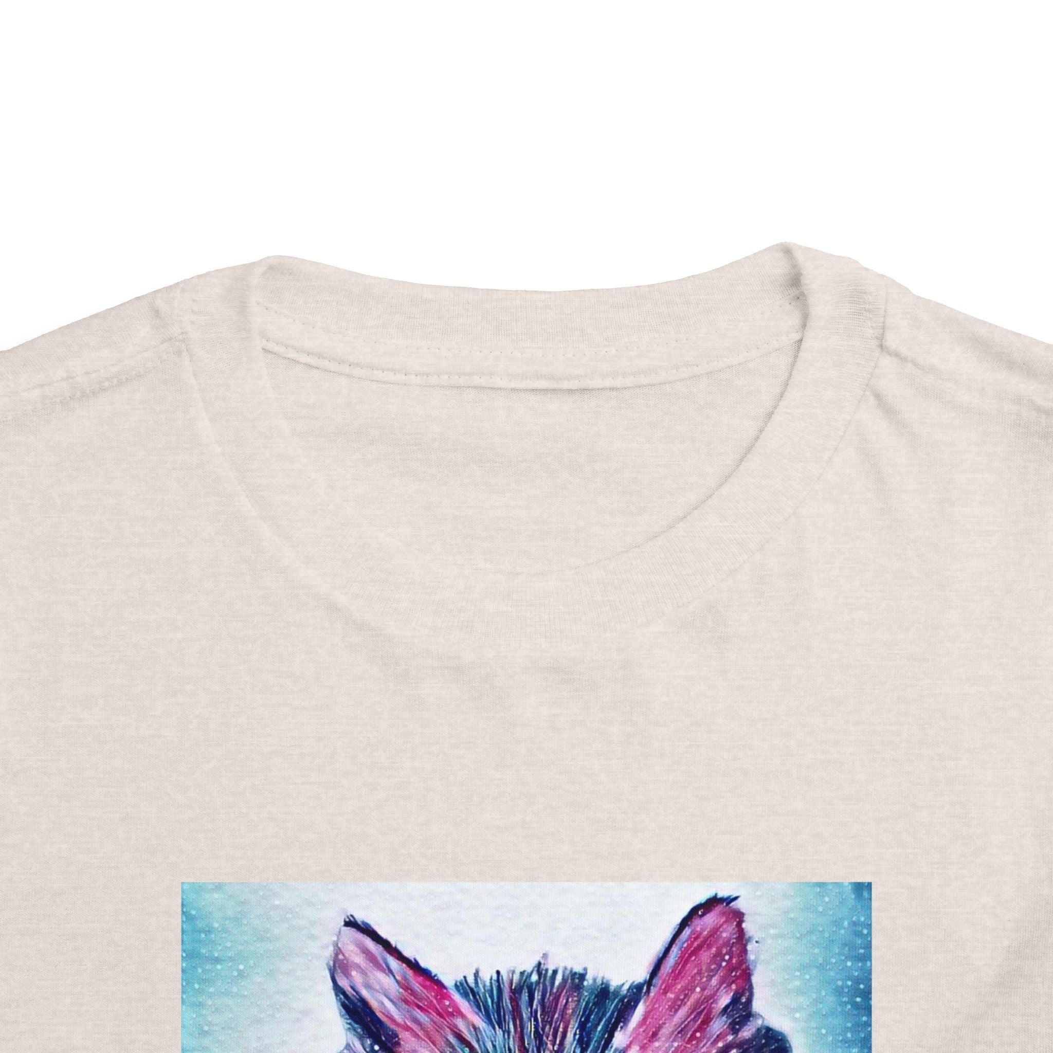 Cute Watercolor Kitten Toddler Tee