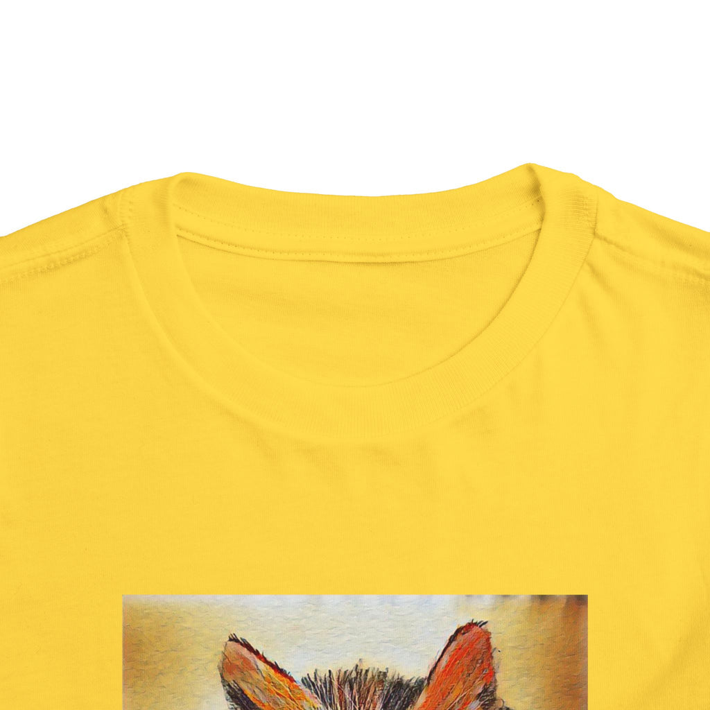 Adorable Watercolor Kitten Toddler Tee