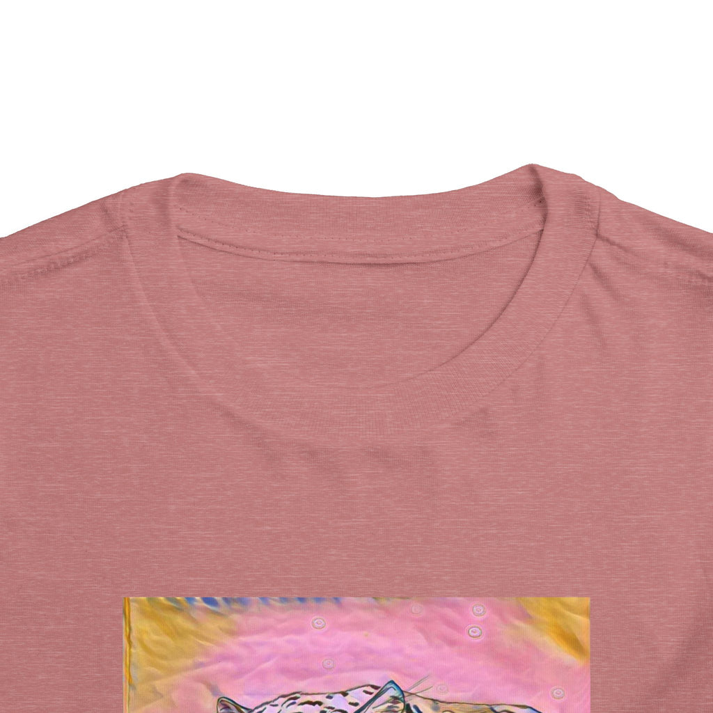 Leopard Portrait in pink Kids T-Shirt