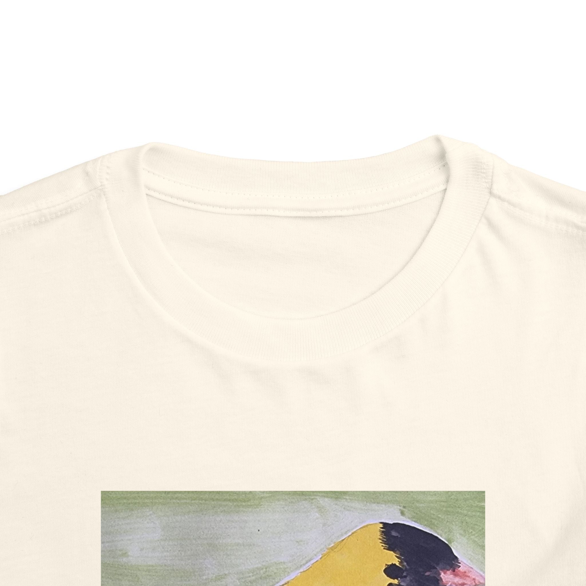 Yellow Goldfinch on Cherry Blossom Branch | Kids Spring Bird Shirt