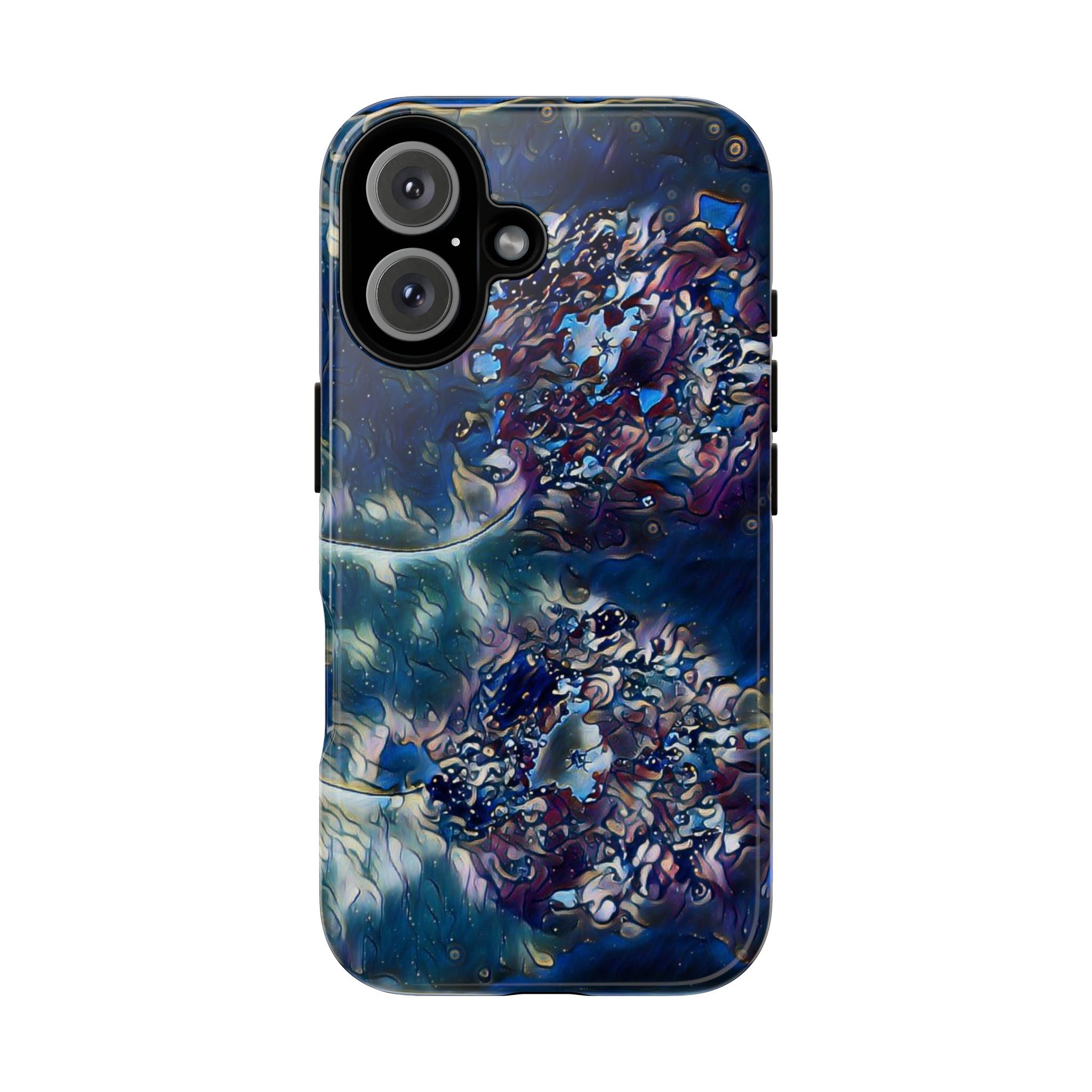 Tough Cases - Abstract Blue Floral Tough Phone Case