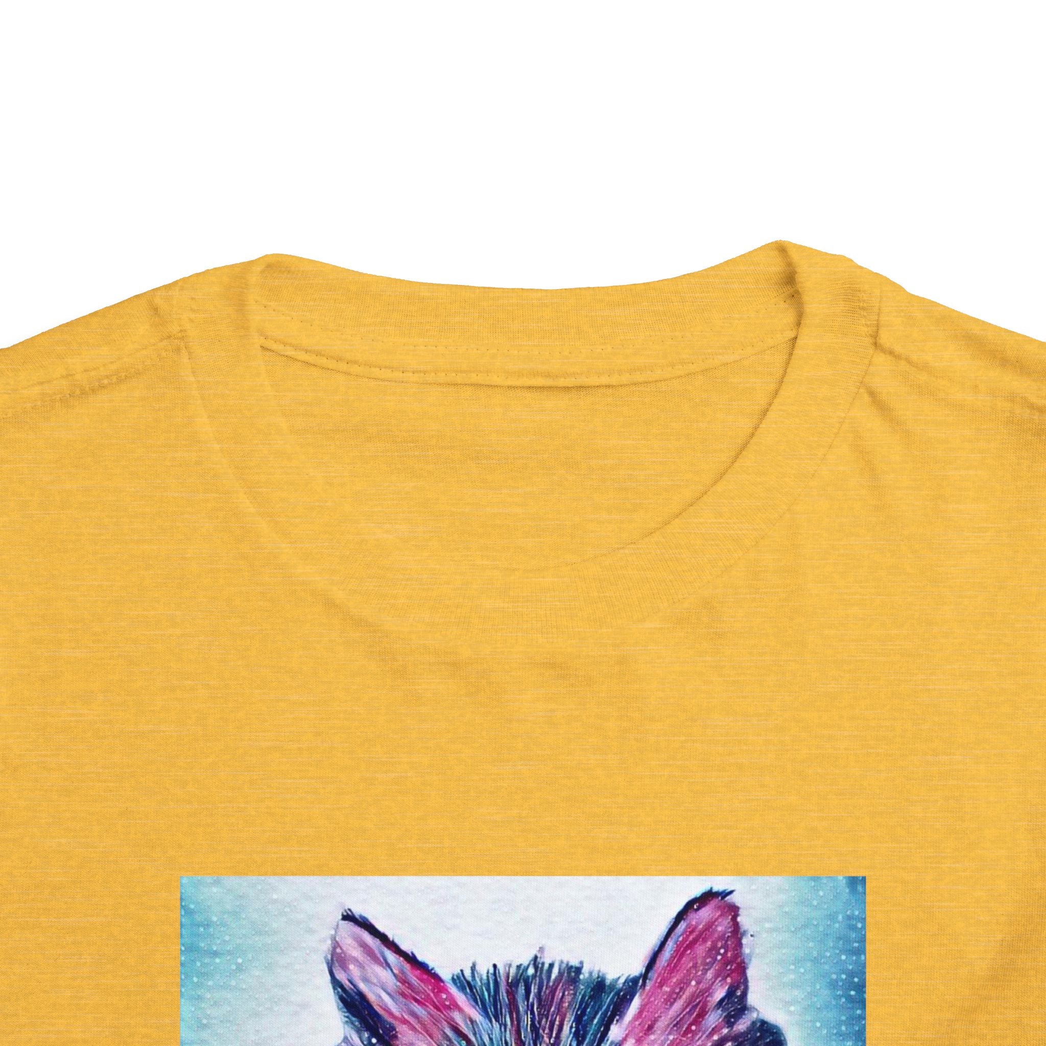 Cute Watercolor Kitten Toddler Tee