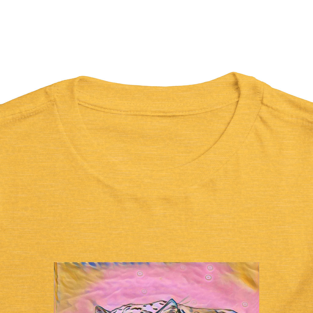 Leopard Portrait in pink Kids T-Shirt