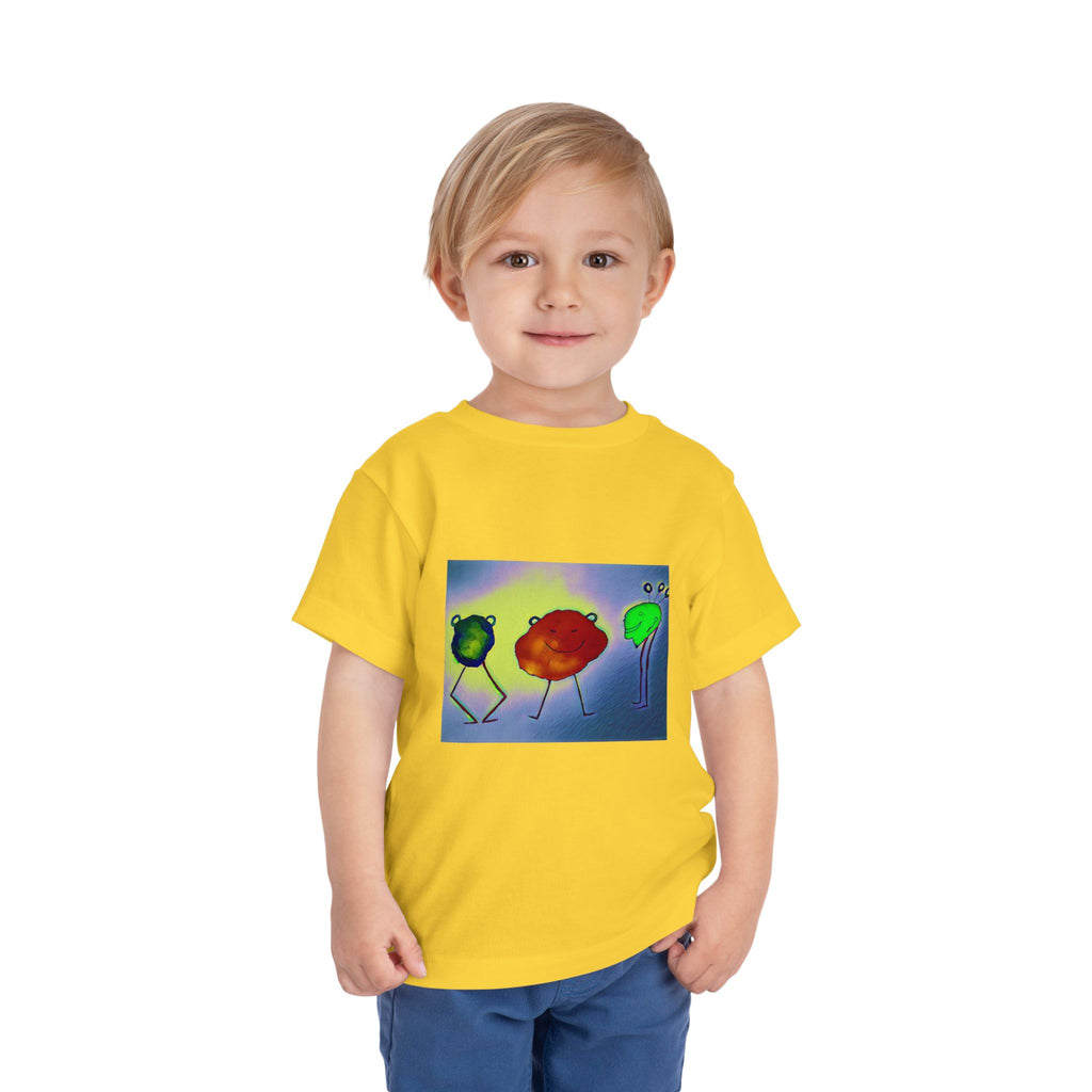 Colorful Dancing Fruit Characters Kids Shirt