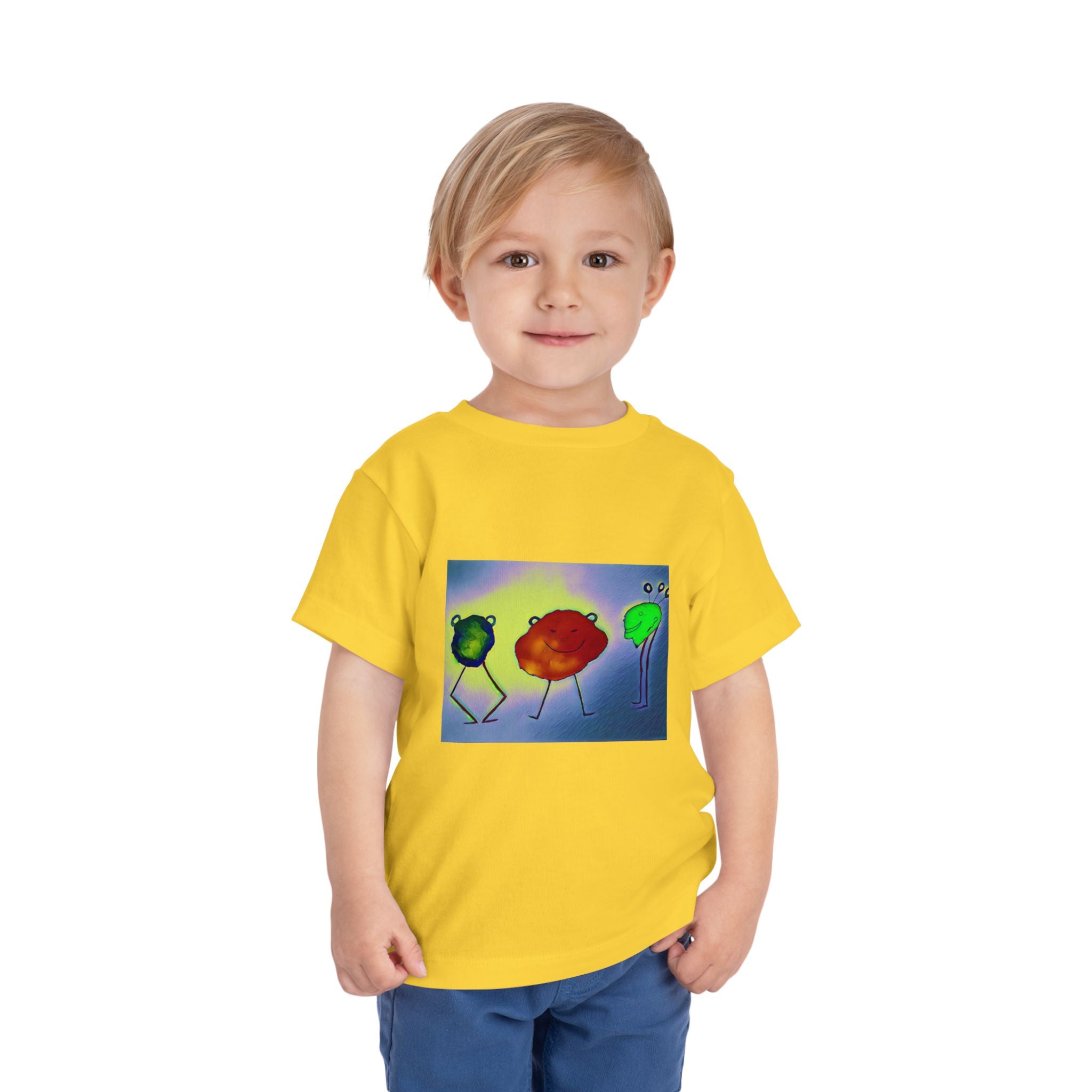 Colorful Dancing Fruit Characters Kids Shirt