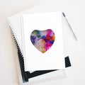 Watercolor Heart Journal | Blank Notebook, Colorful Abstract Hearts