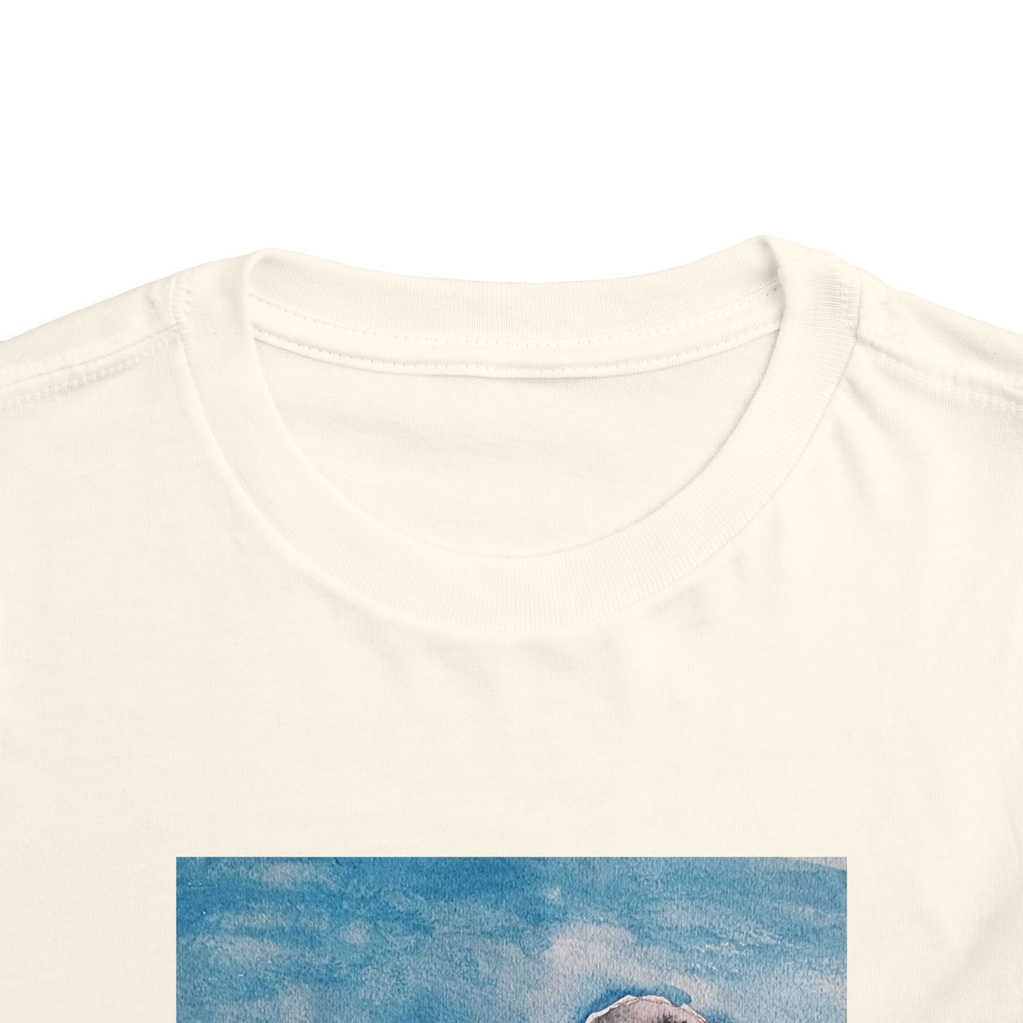Zebra Finch Watercolor Toddler Tee