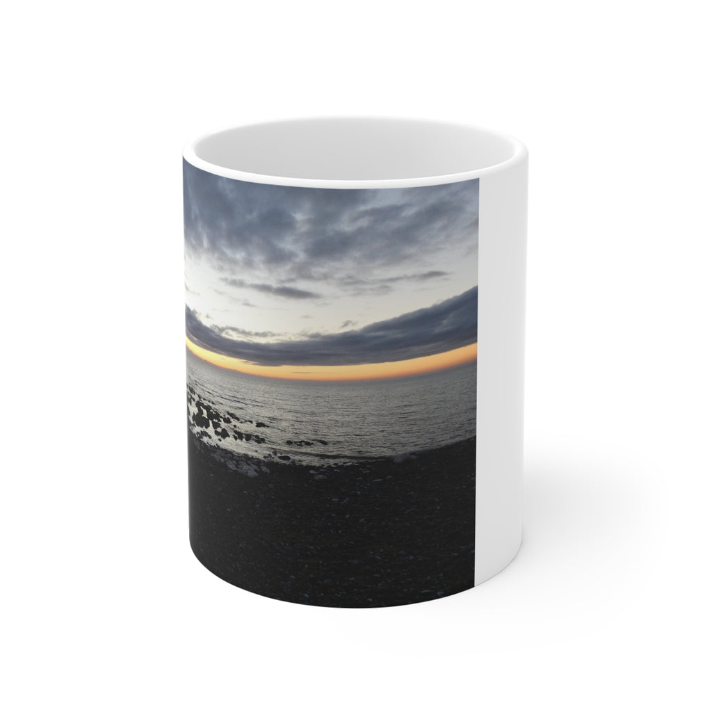 Ocean Sunrise Photo Mug | 11oz Coastal Beachscape Coffee Cup | Seaside Gift