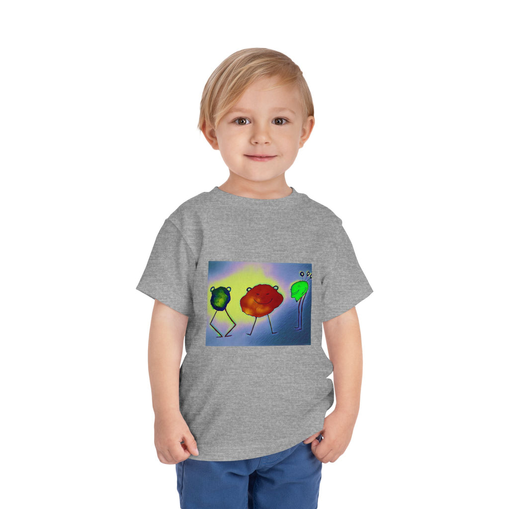 Colorful Dancing Fruit Characters Kids Shirt